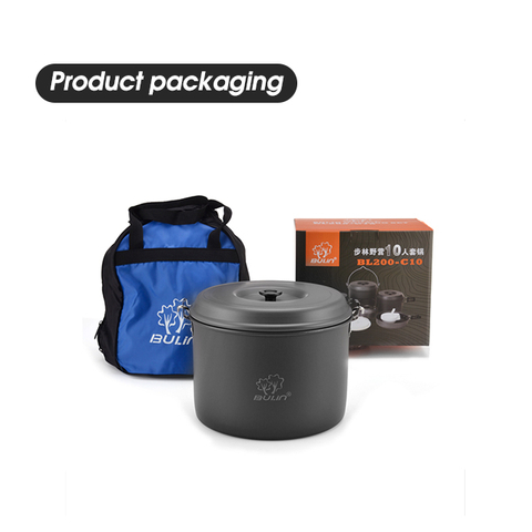 Conjunto de panelas de acampamento