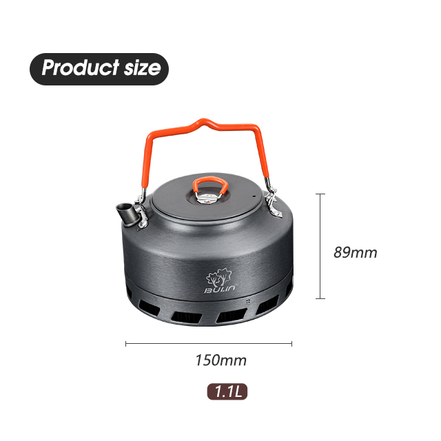 Mochila de alumínio para pesca Conjunto de panelas para acampamento 