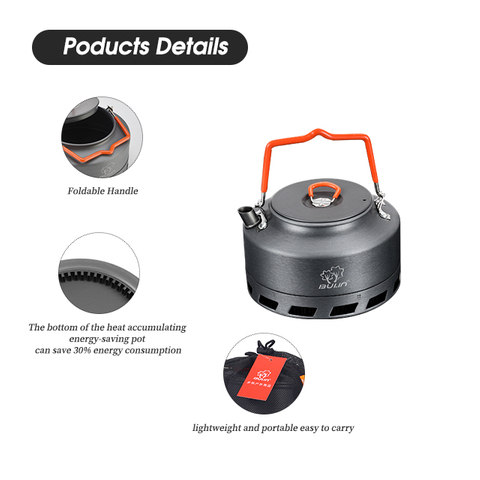 Conjunto de panelas de acampamento de alumínio salpicado para escalada 